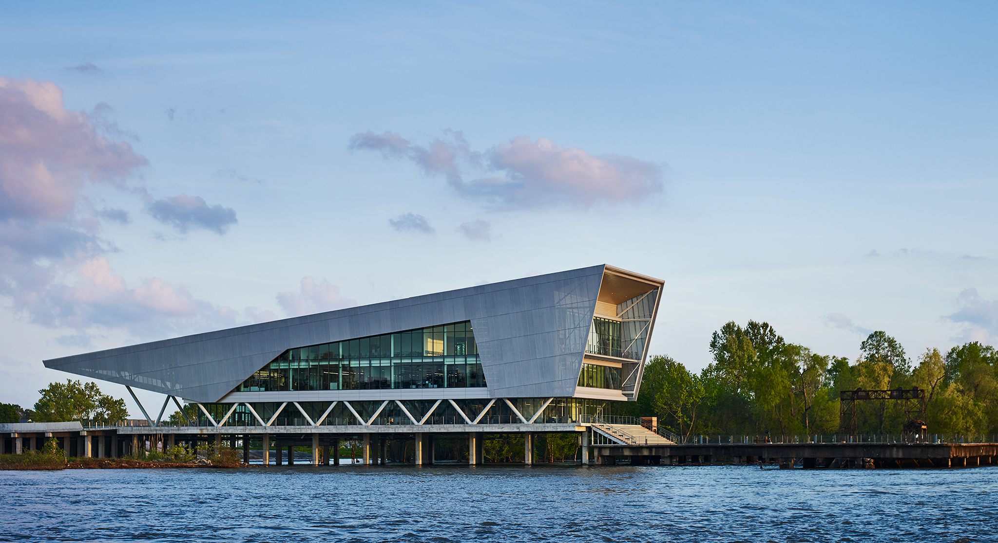 Center for Coastal and Deltaic Solutions view from the Mississippi River