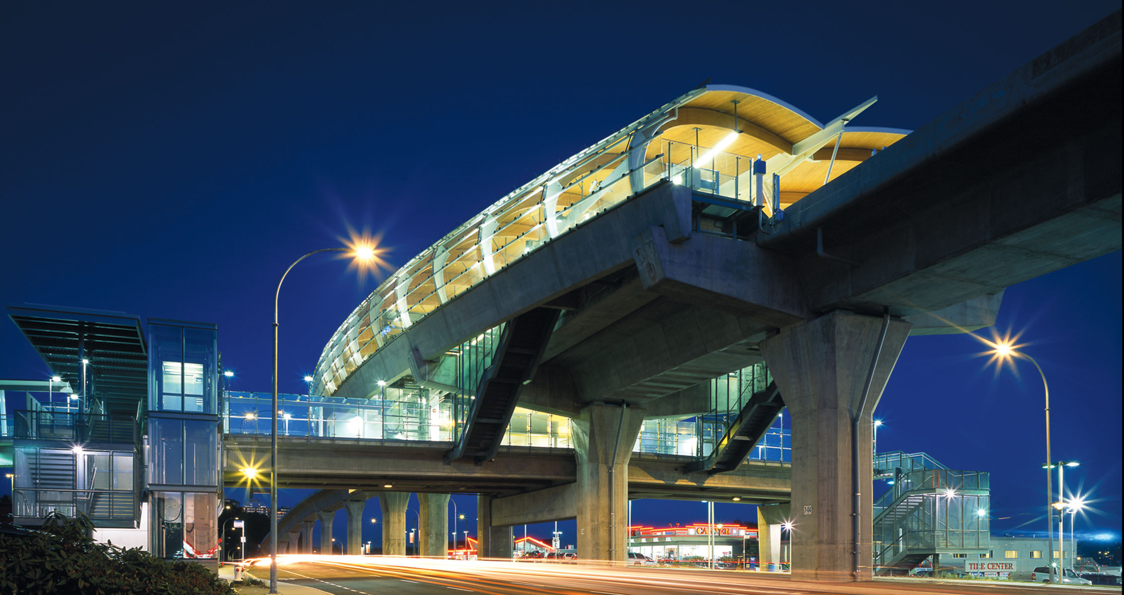 View of Brentwood station from Lougheed highway