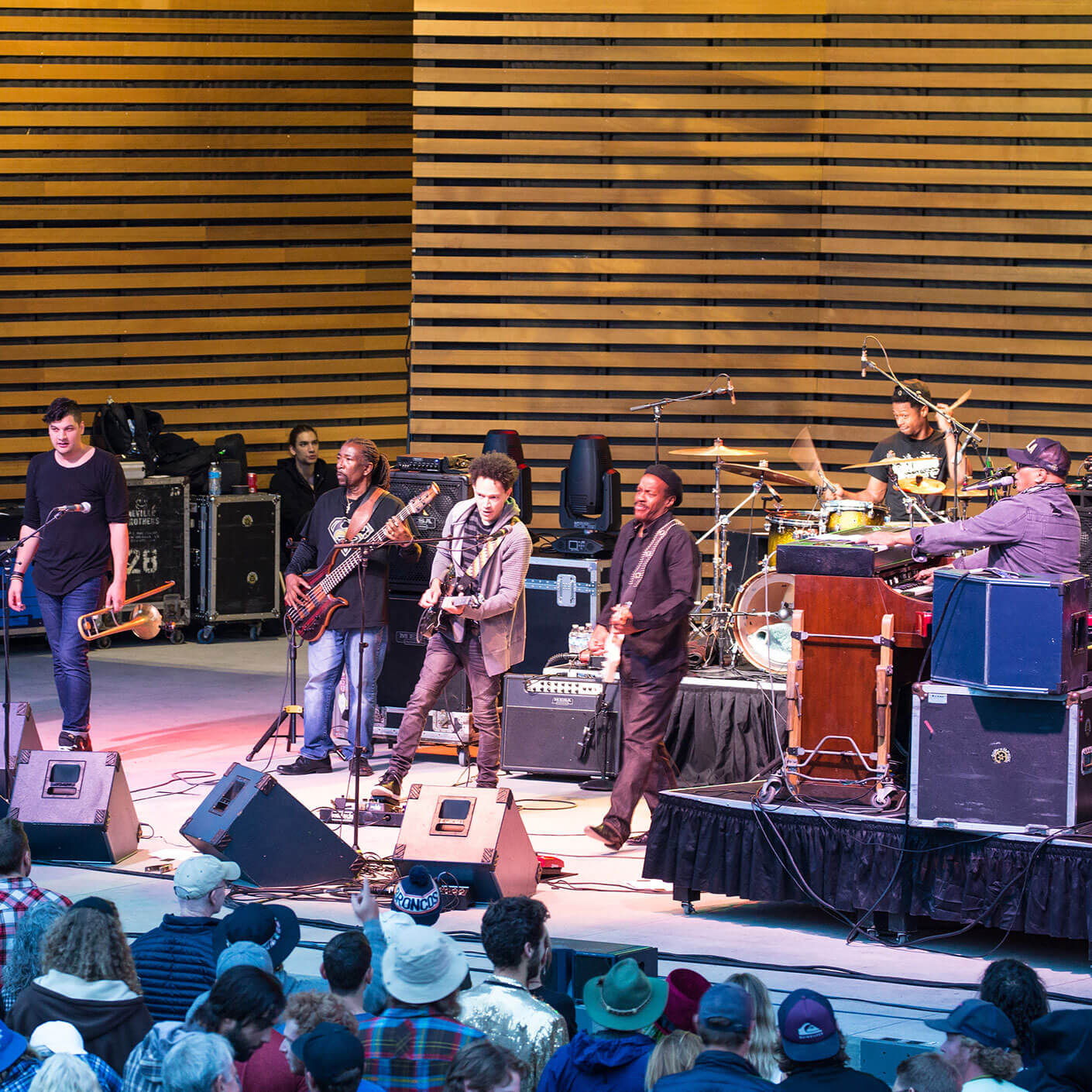 Dillon Amphitheater band playing
