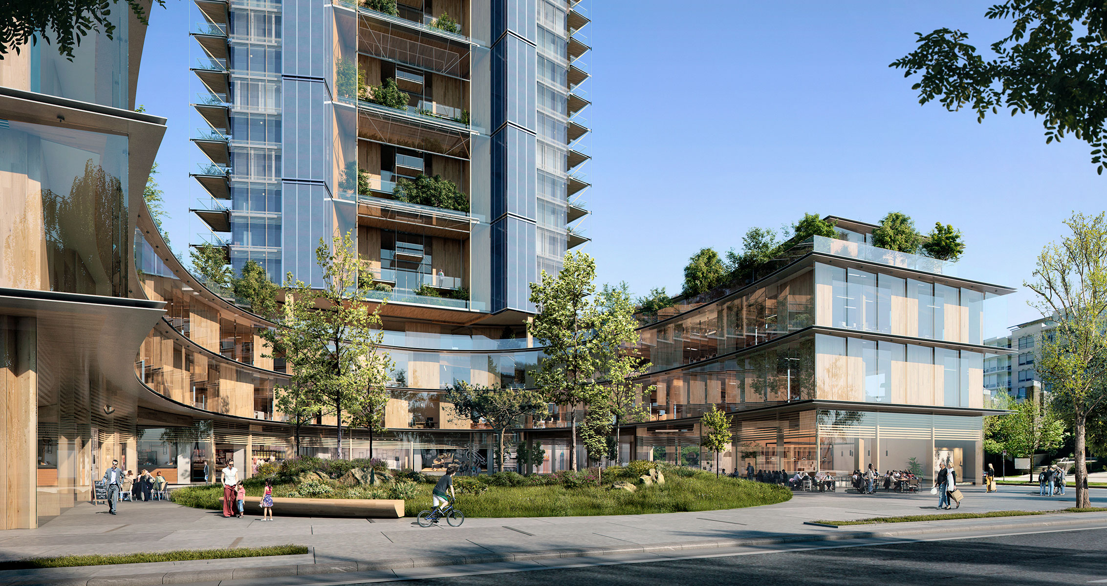 Entry Courtyard of Canada's Earth Tower