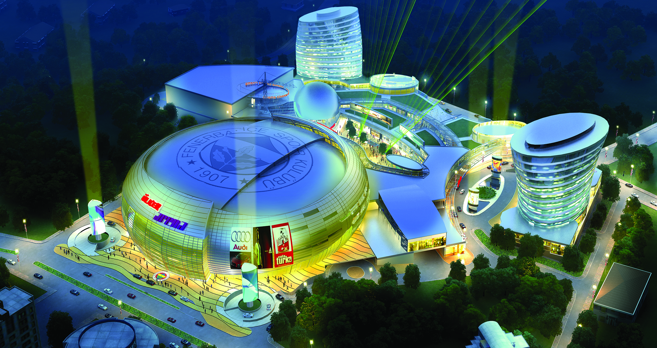 Rendering of exterior- aerial