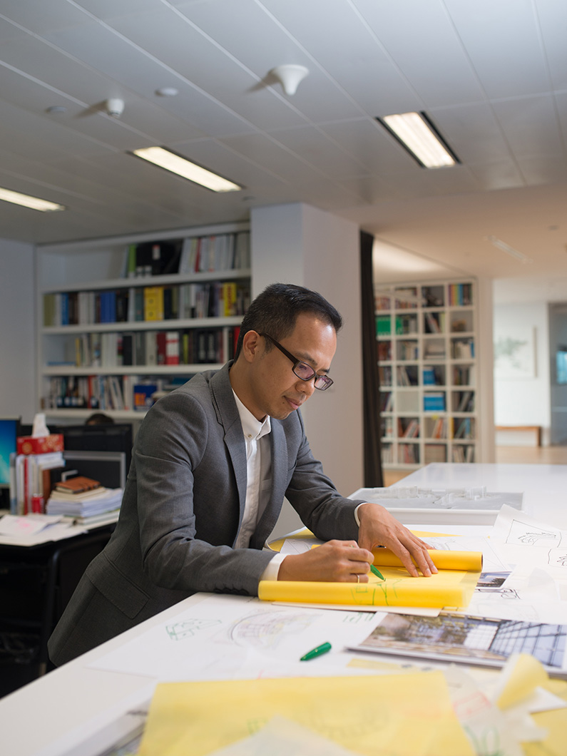 James Lu at work