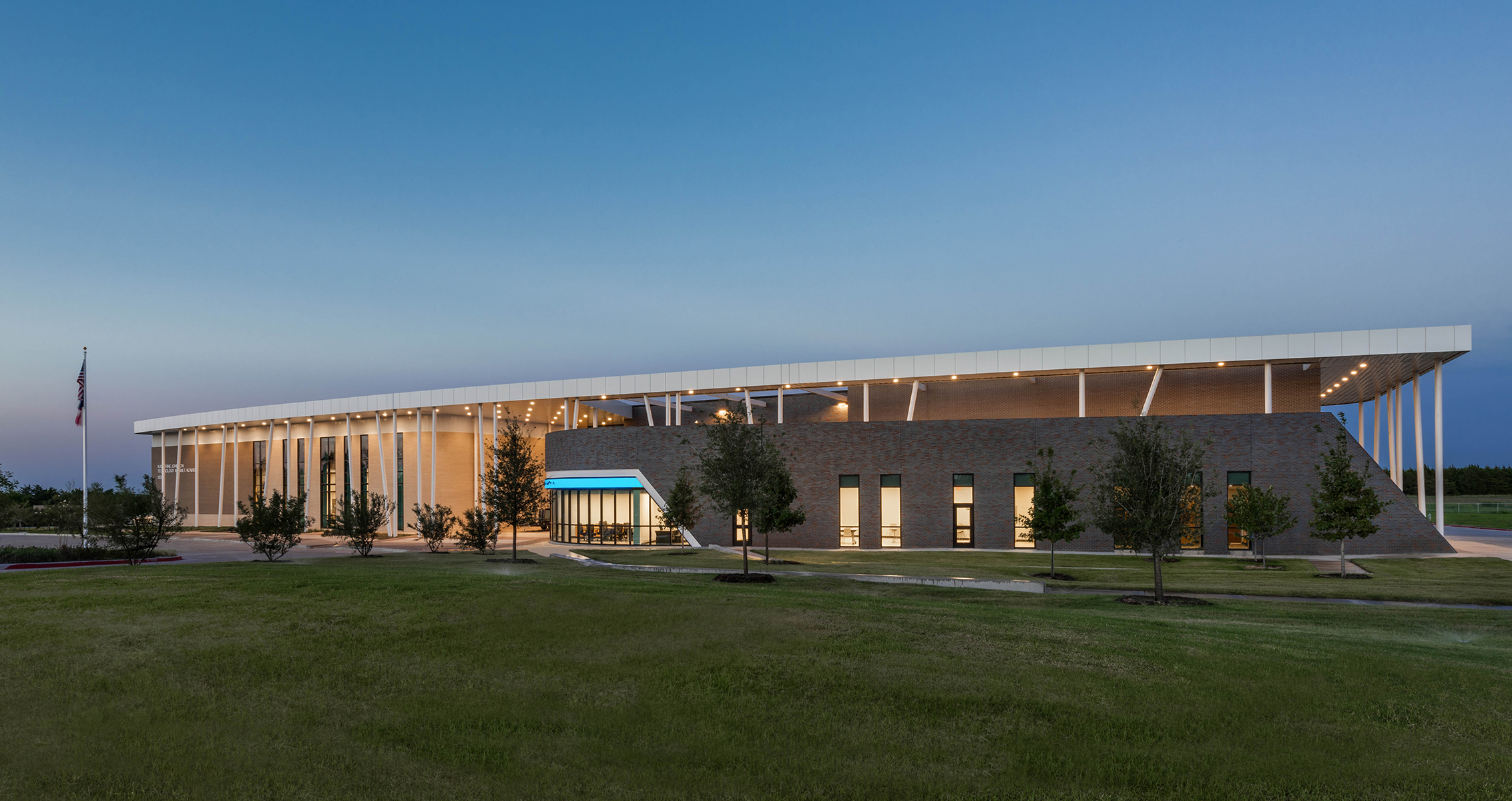 exterior at dusk