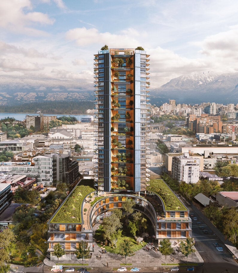Overall Aerial View of Canada's Earth Tower