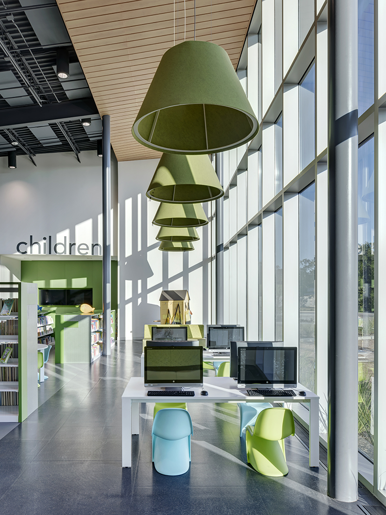 Children area inside Young Library