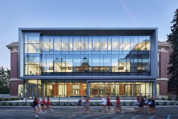Washington State University Troy Hall. View of north facade.