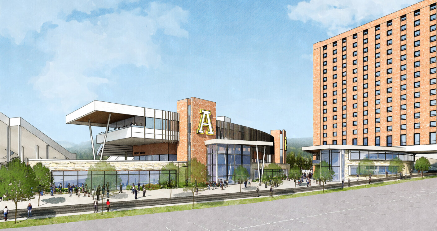 appalachian state university football stadium expansion exterior