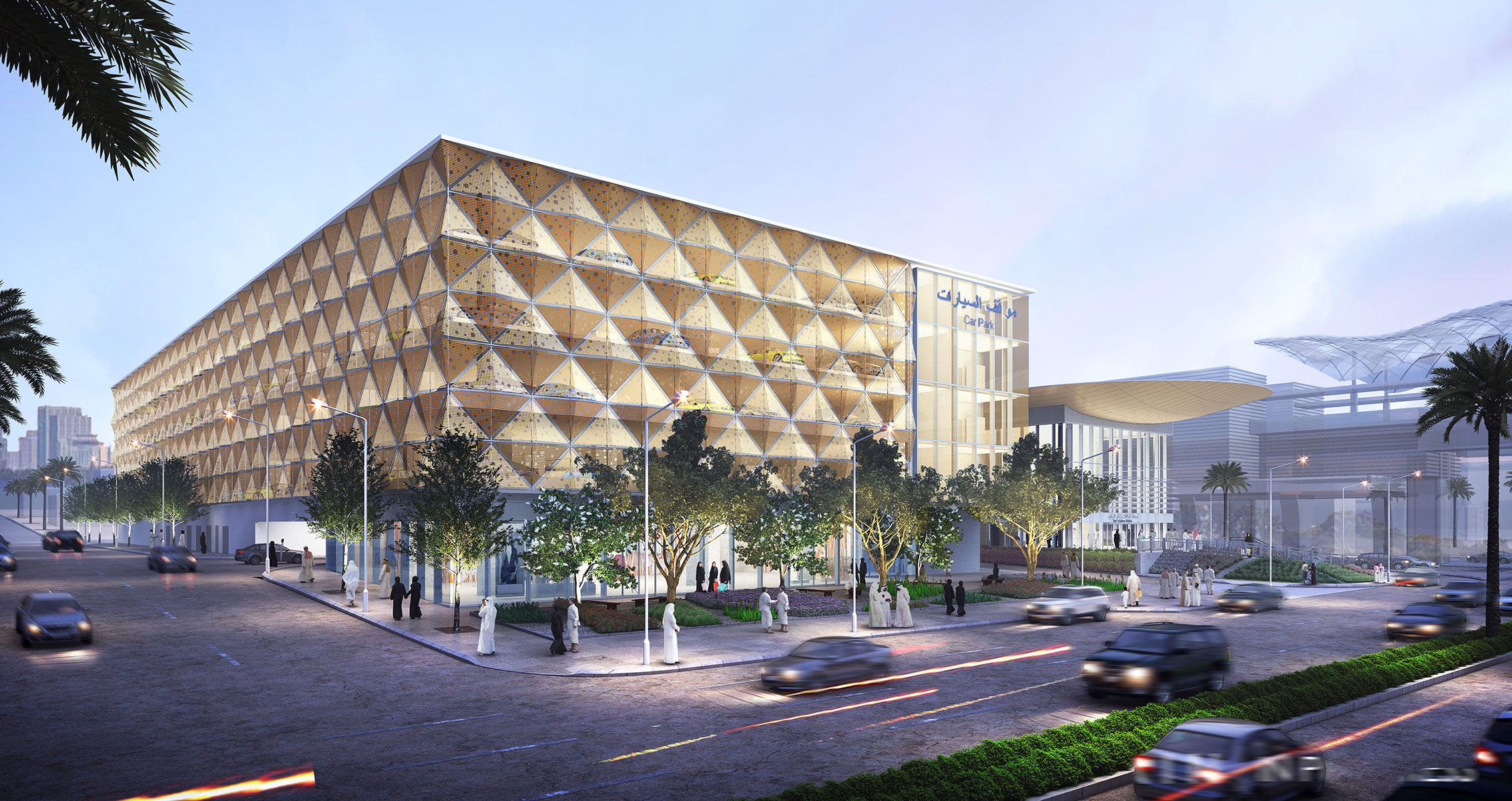 Rendering of BRT park-and-ride facility.