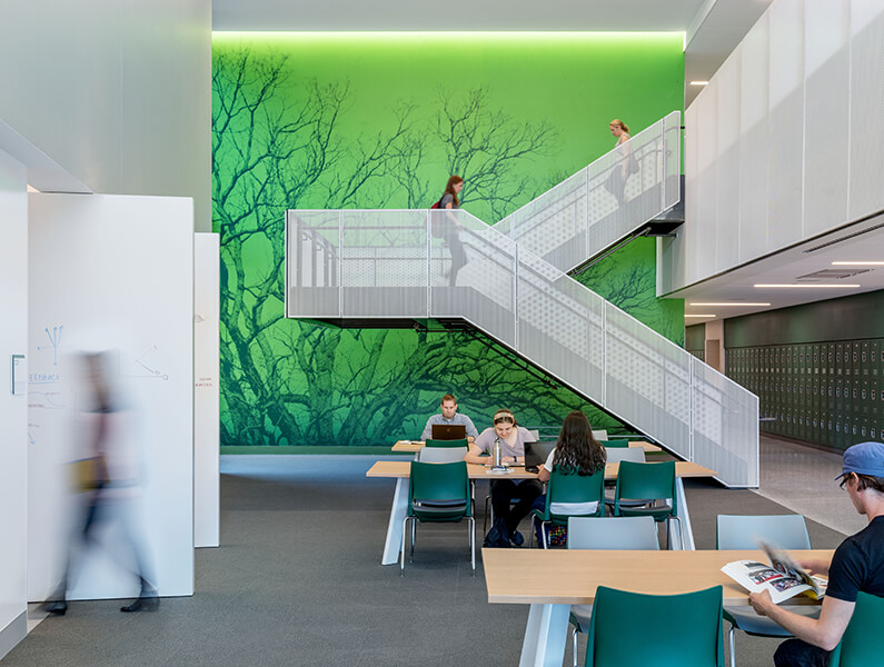 View of open collaboration space