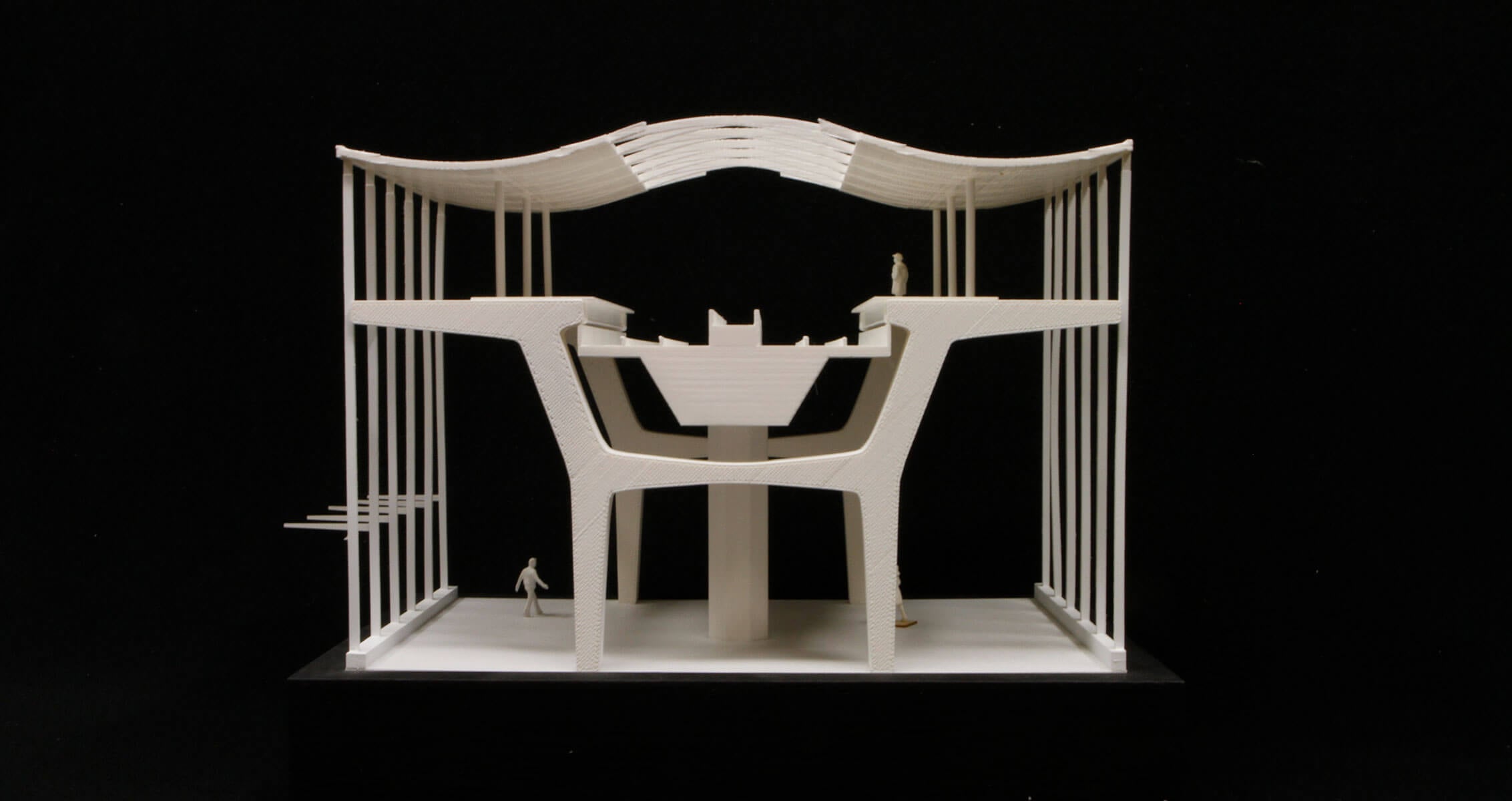 Sectional photo of Prototype infill station model