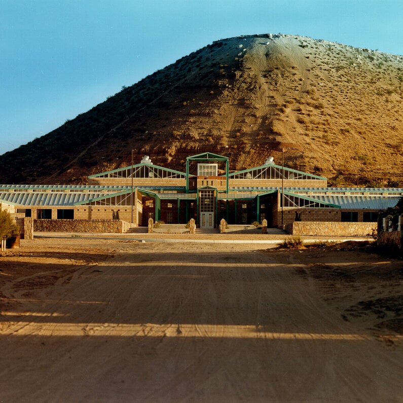 Desert View Elementary with a mesa for backdrop