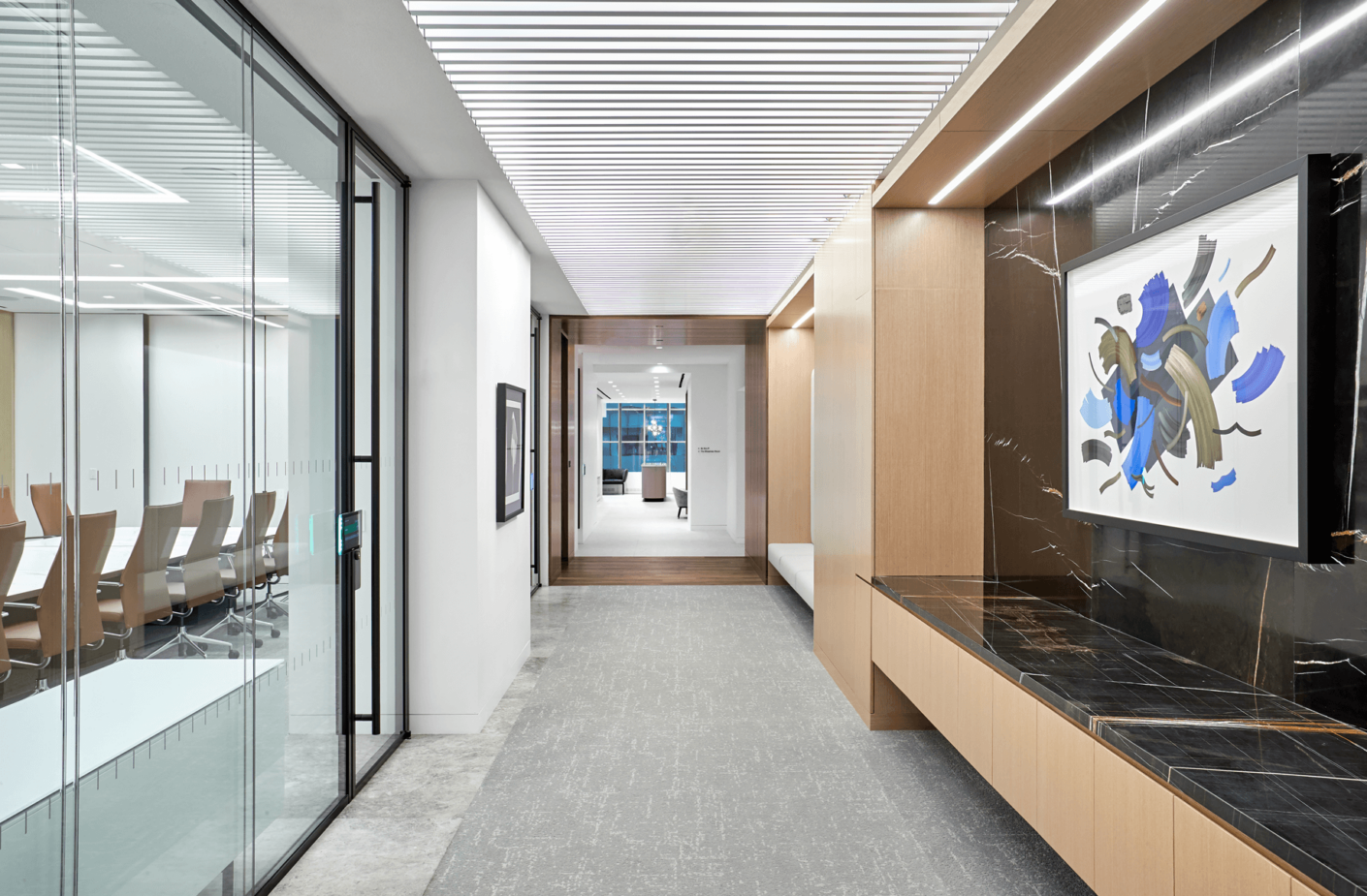 Conference room corridor