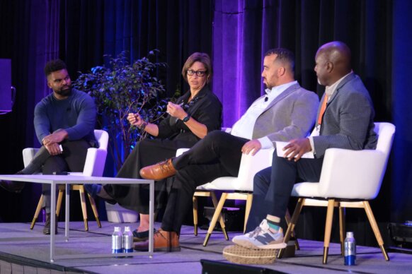 Sean Joyner, Gabrielle Bullock, Christopher Pearson, and Marqueece Harris-Dawson at ULI LA Fall Meeting