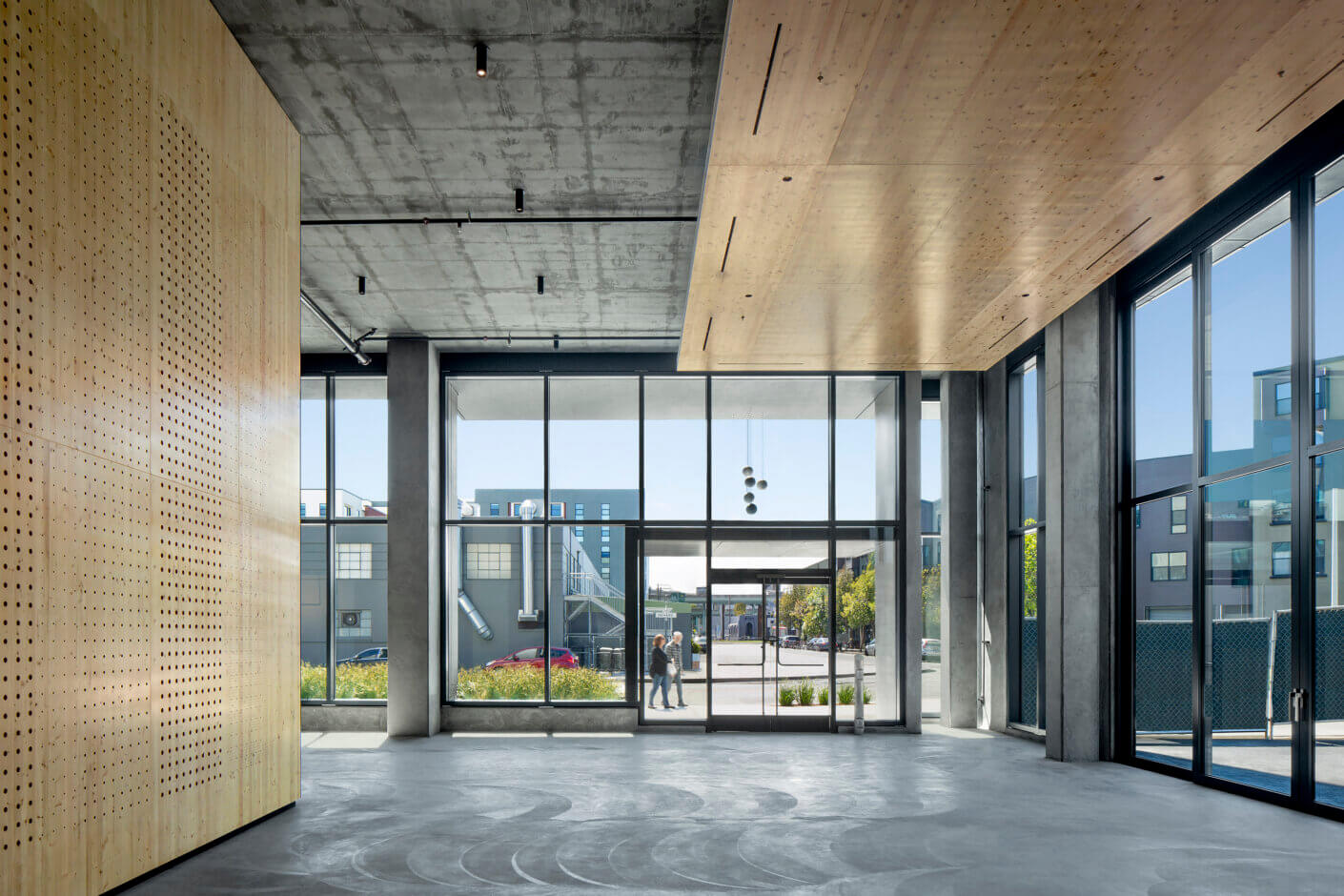 One De Haro entrance looking out the urban context